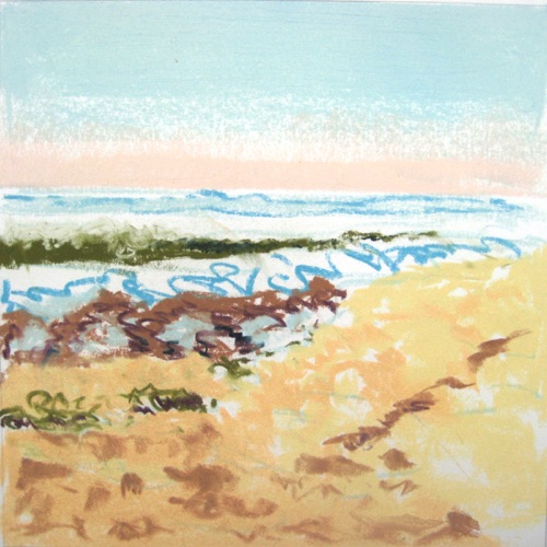 High Tide August 13; 
Chalk Pastel, 1995;
10 x 10 in.